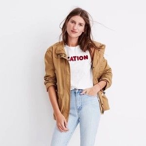 Madewell camel utility jacket sz small